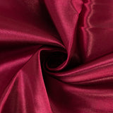 Burgundy Seamless Satin Round Tablecloth 132inch for 6 Foot Table With Floor-Length Drop#whtbkgd