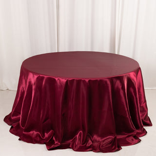 <h3 style="margin-left:0px;"><strong>Elevate Your Event with Elegant Burgundy Satin Tablecloth</strong>