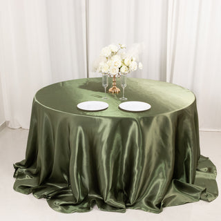 <h3 style="margin-left:0px;"><strong>Durable and Easy to Care For Dusty Sage Green Satin Tablecloth</strong>