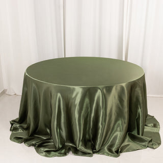 <h3 style="margin-left:0px;"><strong>Elevate Your Event with Elegant Dusty Sage Green Satin Tablecloth</strong>