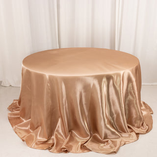 <h3 style="margin-left:0px;"><strong>Elevate Your Event with Elegant Nude Satin Tablecloth</strong>