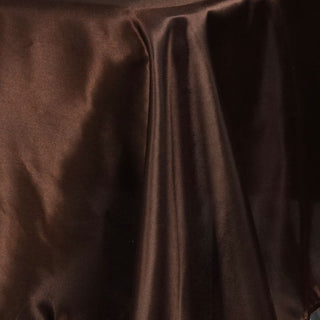 Create Unforgettable Moments with the Chocolate Satin Rectangular Tablecloth