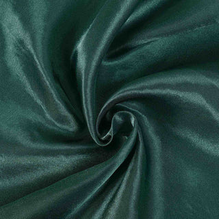 Create a Festive Atmosphere with the Hunter Emerald Green Satin Tablecloth