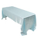 60x126inch Light Blue Smooth Seamless Satin Rectangular Tablecloth