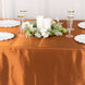 90x132inch Cinnamon Brown Satin Seamless Rectangular Tablecloth