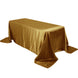 90x132Inch Gold Satin Seamless Rectangular Tablecloth