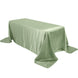 90x132Inch Sage Green Satin Seamless Rectangular Tablecloth