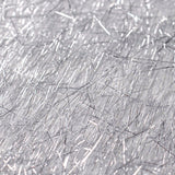 120inch Metallic Black Premium Tinsel Shag Round Tablecloth, Shimmery Metallic Fringe#whtbkgd