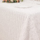 Create an Unforgettable Event with the White Fringe Shag Tablecloth