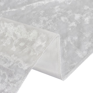 Versatile Premium Crushed Velvet Round Tablecloth