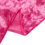 Fuchsia Premium Crushed Velvet Rectangle Tablecloth - 60x102inch