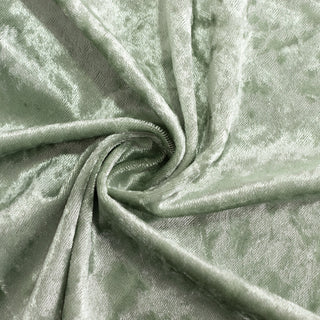 Different Ways to Decorate With Sage Green Crushed Velvet Tablecloth
