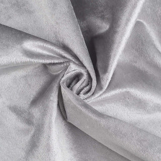 Create Unforgettable Memories with the 120" Silver Seamless Velvet Tablecloth