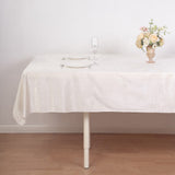 Elevate Your Table Decor with the Ivory Velvet Tablecloth