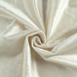 Transform Your Tablescapes with the Ivory Velvet Tablecloth