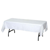 54" x 72" Clear 10 Mil Thick Eco-friendly Vinyl Waterproof Tablecloth PVC Rectangle Disposable Tablecloth#whtbkgd