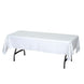 60" x 90" Clear 10 Mil Thick Eco-friendly Vinyl Waterproof Tablecloth PVC Rectangle Disposable Tablecloth#whtbkgd