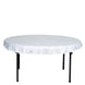 10 Mil Thick Eco-friendly Vinyl Waterproof Tablecloth PVC Round Disposable Tablecloth#whtbkgd