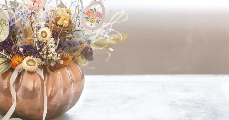 Floral Pumpkin Centerpiece