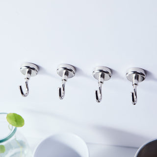 Enhance Your Space with Silver Metal Heavy Duty Magnetic Hooks