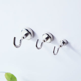 Durable and Reliable Silver Metal Heavy Duty Magnetic Hooks