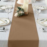 12inch x 108inch Taupe Polyester Table Runner