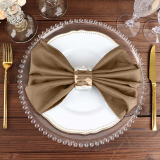 Taupe Seamless Cloth Dinner Napkins - Elevate Your Dining Experience