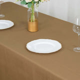 90inch x 156inch Taupe Polyester Rectangular Tablecloth