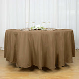 108inch Taupe Polyester Round Tablecloth