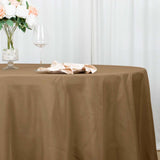 108inch Taupe Polyester Round Tablecloth