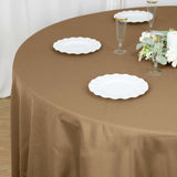 108inch Taupe Polyester Round Tablecloth