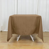 Taupe Polyester Square Tablecloth 70"x70"