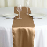 12inch x 108inch Taupe Seamless Satin Table Runner