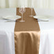 12inch x 108inch Taupe Seamless Satin Table Runner