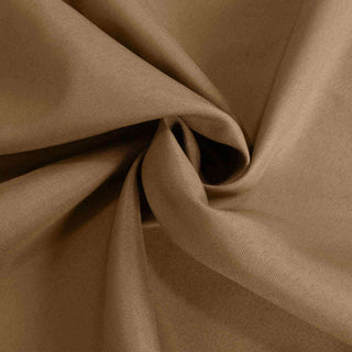 Create a Stylish and Memorable Event with the Taupe Square Polyester Tablecloth