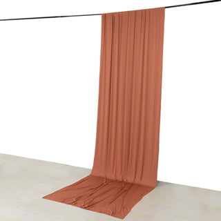Durable and Easy Hang: The Perfect Terracotta (Rust) Drapery Panel
