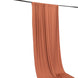 Terracotta (Rust) 4-Way Stretch Spandex Backdrop Curtain with Rod Pockets