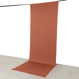 Terracotta (Rust) 5ftx14ft Spandex Backdrop: Add Elegance and Versatility to Your Event Decor