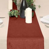 Terracotta (Rust) Premium Velvet Sheen Finish Table Runner