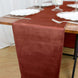 Terracotta (Rust) Premium Velvet Sheen Finish Table Runner