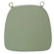 2inch Thick Dusty Sage Green Chiavari Chair Pad, Memory Foam Seat Cushion With Ties#whtbkgd