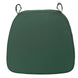 2inch Thick Hunter Emerald Green Chiavari Chair Pad, Memory Foam Seat Cushion With Ties#whtbkgd