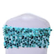 5 Pack | Turquoise Big Payette Sequin Round Chair Sashes