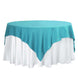 70inch Turquoise Square Polyester Table Overlay