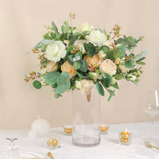 Elegant and Versatile Clear Cylinder Glass Flower Vases