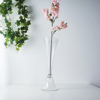 Add Elegance to Your Event with Clear Reversible Clarinet Glass Trumpet Vases