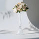 Reversible Trumpet Vase, Tall Glass Vases, Clear Vase, Glass Flower Vase