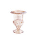2 Pack Classic Roman Urn Style Amber Glass Pedestal Vases, 6.5inch Flower Vase Table#whtbkgd