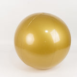 2 Pack 20inch Large Gold Vinyl Inflatable Beach Balls, Reusable Round Swimming Pool Balls