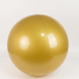 2 Pack 24inch Large Gold Vinyl Inflatable Beach Balls, Reusable Round Swimming Pool Balls Kid Toys